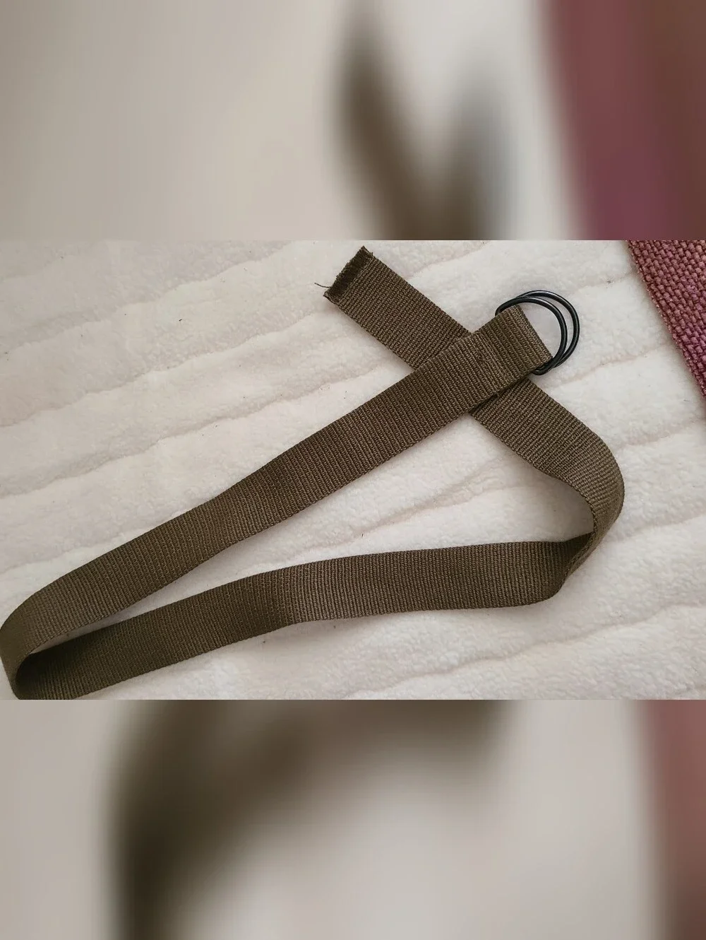 Men's (Unisex) D-Ring Webbing Belt in Brown